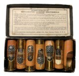 Collectible Ammunition: Full Box of Winchester Cutaway Display Dummy Sample Shotshells - 1 of 10