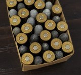 Collectible Ammo: Full Box - 50 Rounds of .38 S. & W. Remington UMC Kleanbore 146 grs. Lead Bullet - Dogbone Box - 11 of 12