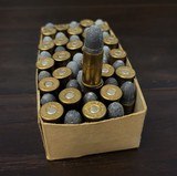 Collectible Ammo: Full Box - 50 Rounds of .38 S. & W. Remington UMC Kleanbore 146 grs. Lead Bullet - Dogbone Box - 12 of 12