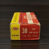 Collectible Ammo: Full Box - 50 Rounds of Winchester .38 Colt New Police 150 gr. Lead - W 38 CNP - 3 of 11