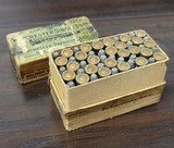 Collectible Ammo: Partial Box - 49 Rounds of Winchester Repeating Arms Co. .22 Winchester Single Shot Solid Head .22 WCF - 5 of 7