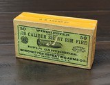 Collectible Ammo: Full Box - 50 Rounds of .38 Caliber Short Rim Fire Winchester Repeating Arms Co. - 1 of 10