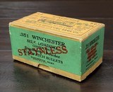 Collectible Ammo: Full Box - 50 Rounds of .351 Winchester Self-Loading Full Patch - For Winchester Model '07 .351 Caliber Rifle 180gr. Full Patch - 4 of 10