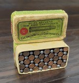 Collectible Ammo: Full Box - 50 Rounds of Union Metallic Cartridge Co. .25 Stevens Rim Fire - 10 grs Powder 67 grs. Bullet - 5 of 7