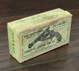 Collectible Ammo: Full Box - 50 Rounds of Winchester Repeating Arms Co. .38 Caliber / .38 S.&W. C.F. - Solid Head - 1 of 8