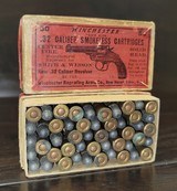 Collectible Ammo: Full Box - 50 Rounds of Winchester Repeating Arms Co. .32 S&W Caliber Smokeless Cartridges - Solid Head - 5 of 7