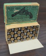 Collectible Ammo: Full Box - 50 Rounds of Winchester Repeating Arms Co. - .38 Caliber / .38 S&W C. F. - Solid Head - 5 of 7