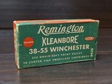 Collectible Ammo: Partial Box - 19 Rounds of Remington Kleanbore .38-55 Winchester 255 gr. Soft Point Ammo 8438