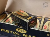 Collectible Ammo: Full Carton - 500 Rounds of C-I-L Pistol Match .22 Long Rifle - Canadian Industries Limited - 8 of 9