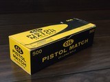 Collectible Ammo: Full Carton - 500 Rounds of C-I-L Pistol Match .22 Long Rifle - Canadian Industries Limited