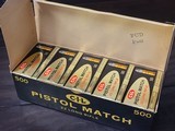 Collectible Ammo: Full Carton - 500 Rounds of C-I-L Pistol Match .22 Long Rifle - Canadian Industries Limited - 6 of 9