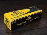 Collectible Ammo: Full Carton - 500 Rounds of C-I-L Pistol Match .22 Long Rifle - Canadian Industries Limited - 1 of 7