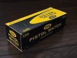 Collectible Ammo: Full Carton - 500 Rounds of C-I-L Pistol Match .22 Long Rifle - Canadian Industries Limited - 2 of 7