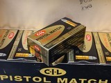 Collectible Ammo: Full Carton - 500 Rounds of C-I-L Pistol Match .22 Long Rifle - Canadian Industries Limited - 5 of 7