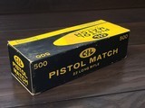 Collectible Ammo: Full Carton - 500 Rounds of C-I-L Pistol Match .22 Long Rifle - Canadian Industries Limited - 2 of 7