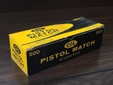 Collectible Ammo: Full Carton - 500 Rounds of C-I-L Pistol Match .22 Long Rifle - Canadian Industries Limited - 1 of 7