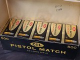 Collectible Ammo: Full Carton - 500 Rounds of C-I-L Pistol Match .22 Long Rifle - Canadian Industries Limited - 4 of 7