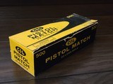 Collectible Ammo: Full Carton - 500 Rounds of C-I-L Pistol Match .22 Long Rifle - Canadian Industries Limited - 1 of 7