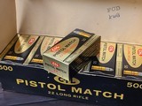 Collectible Ammo: Full Carton - 500 Rounds of C-I-L Pistol Match .22 Long Rifle - Canadian Industries Limited - 5 of 7