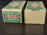 Two Boxes 1927 Remington-UMC KleanBore .22 Rem Autoloading H.P. Cartridges, No. R31C - 6 of 7