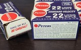 One Brick of Peters Standard Velocity .22 Long Rifle, 1960s - 6 of 6