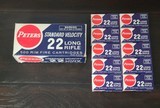 One Brick of Peters Standard Velocity .22 Long Rifle, 1960s - 1 of 6