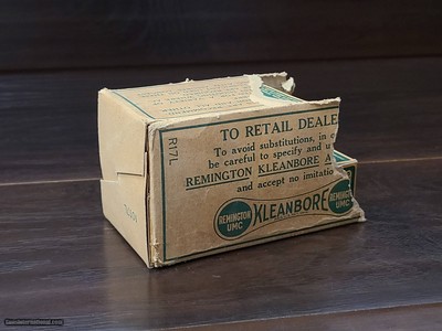 Collectible Ammo: Partial Carton - 350 Rounds of Remington UMC Kleanbore Dogbone .22 Long Rifle Rimfire Cartridges - R17L - "ARMY LOT" stamp