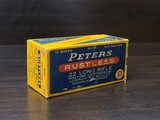 Collectible Ammo: Full Carton
500 Rounds of Peters Rustless .22 Long Rifle Rimfire Cartridges No. 2279