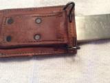Legitimus Collins Co. US Army 1942 machete in leather scabbard - 3 of 4