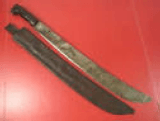 Legitimus Collins Co. US Army 1942 machete in leather scabbard - 1 of 4