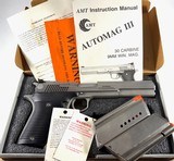 **FANTASTIC** AMT AUTOMAG AUTO MAG lll 30 carbine original box paperwork & 3 magazines!! ll lV V 3 - 1 of 20