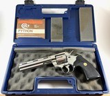 **OUTSTANDING** 1989 Old Gen Shiny Stainless Colt Python 357 mag original grips Unreal Mechanics! 99%+