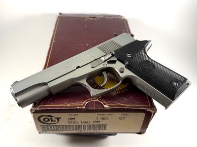 **AWESOME** 1990 Colt Double Eagle DA pistol chambered in rare 10mm. Excellent condition with original box! - Image 1 of 20