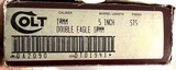 **AWESOME** 1990 Colt Double Eagle DA pistol chambered in rare 10mm. Excellent condition with original box! - Image 3 of 20