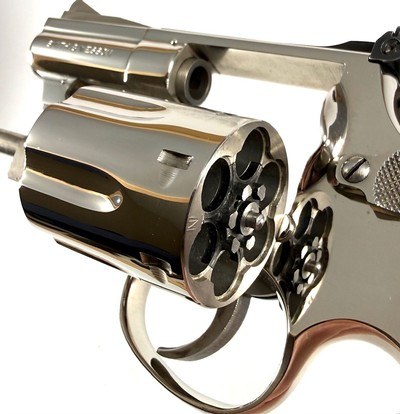 **GORGEOUS** 1975 NICKEL Smith and Wesson S&W model 19 dash 3 with 2.5