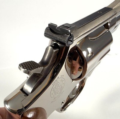 **GORGEOUS** 1975 NICKEL Smith and Wesson S&W model 19 dash 3 with 2.5