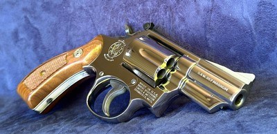 **GORGEOUS** 1975 NICKEL Smith and Wesson S&W model 19 dash 3 with 2.5