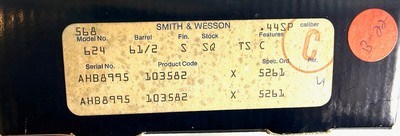 **OUTSTANDING** Smith and Wesson S&W No Dash model 624 with 6.5
