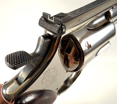 **BEAUTIFUL** 1979 NICKEL Smith and Wesson S&W model 29 dash 2 P&R with 4