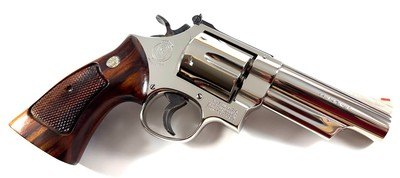 **BEAUTIFUL** 1979 NICKEL Smith and Wesson S&W model 29 dash 2 P&R with 4