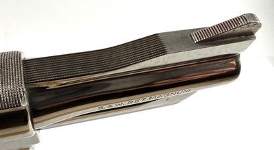 1973 Nickel Smith and Wesson S&W model 27 with iconic 3.5