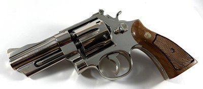 1973 Nickel Smith and Wesson S&W model 27 with iconic 3.5