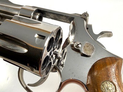 1973 Nickel Smith and Wesson S&W model 27 with iconic 3.5