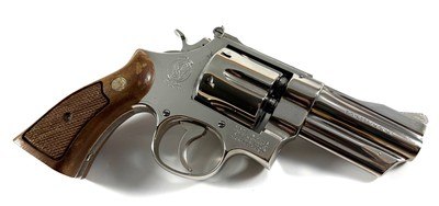 1973 Nickel Smith and Wesson S&W model 27 with iconic 3.5