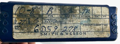 **COLLECTOR** 1980 Smith and Wesson S&W model 10-8 M&P with 3