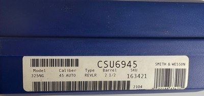 **SCARCE** Smith and Wesson S&W 325NG 325 Night Guard NIGHTGUARD 45 ACP Scandium Frame Fantastic Mechanics!! Case and Paperwork! - Image 17 of 17