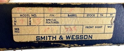 **WOW** 1961ish Smith and Wesson S&W NO DASH 
