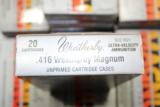 Weatherby .416 Magnum Unprimed Cartridge Cases 20 Cartridges - 2 of 5