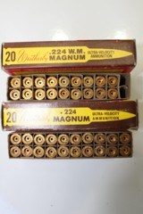 Weatherby .224 W.M. Weatherby Magnum Unprimed Brass 2 Boxes Total 38pcs. NEW IN BOX - 3 of 3