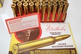 Weatherby .240 W.M. Weatherby Magnum Unprimed Brass 2 Boxes Total 40pcs. NEW IN BOX - 4 of 6